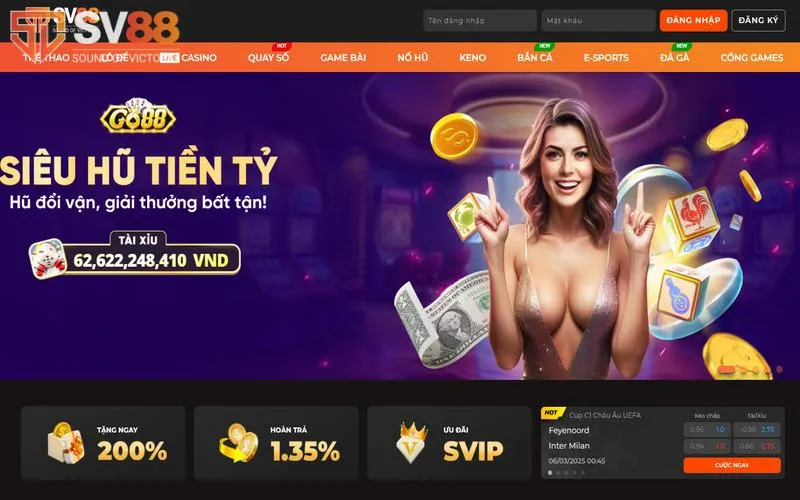 Code Sv88 1 Xem thông tin ưu đãi hiển thị trên banner trang chủ